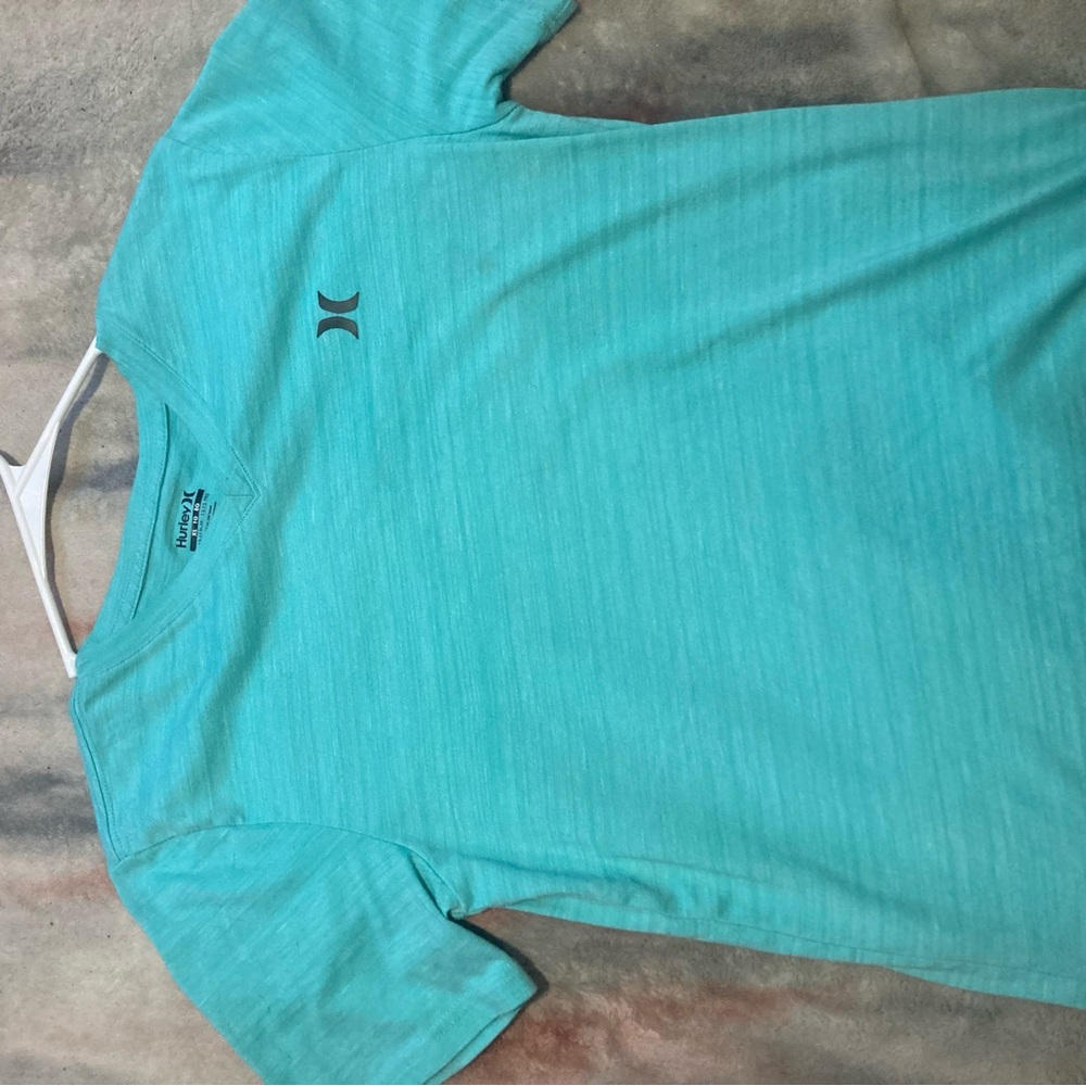 Hurley Men's Turquoise Short Sleeve Tee